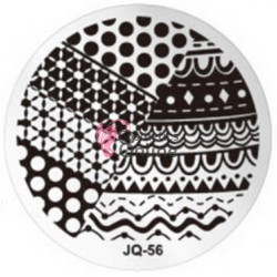Matrita de Unghii din metal rotunda 5,5cm JQ56